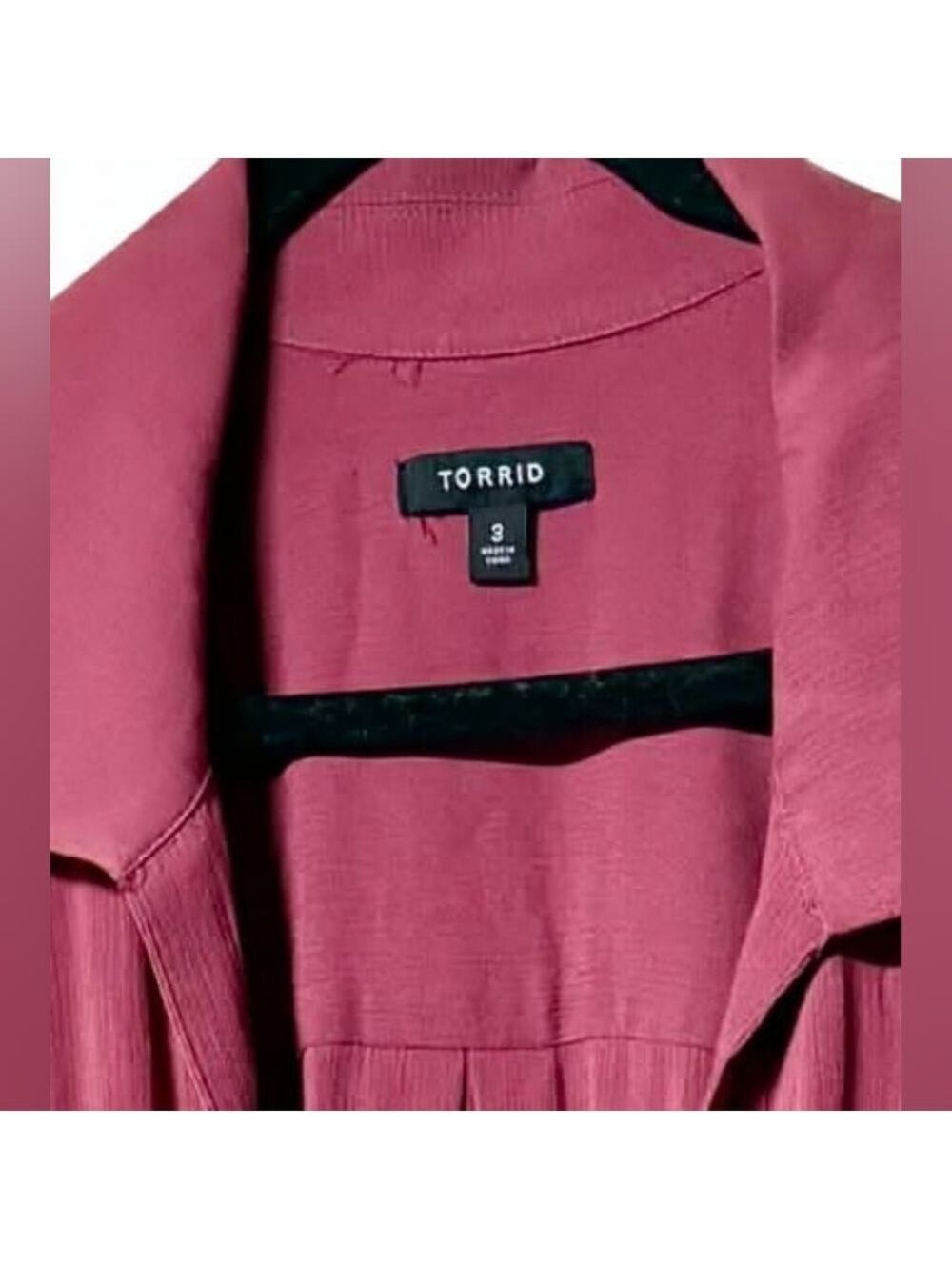 Torrid Mauve Long Open Front Cardigan Size 3 - Picture 3 of 4